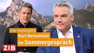 Best of ORF Sommergespräch mit Karl Nehammer  02.09.2024