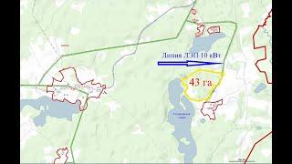 Продаётся участок 43 га на берегу озера Глушневское линия ЛЭП 10кВт хорошая дорога к участку.