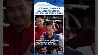 Turun ke Lapangan Jokowi Puji & Salami Maarten Paes seusai Timnas Indonesia Tahan Imbang Australia