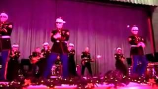 Here Comes Santa Claus Gangnam Style Parody USMC Band