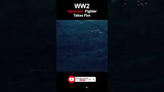 WW2 Japanese Mitsubishi A6M Zero Takes Fire  4k 60fps Colorized Sound Design AI Enhanced