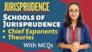 Jurisprudence  Schools of Jurisprudence - Chief Exponents and their Theories  With MCQs