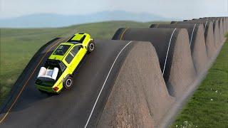 Cars vs Switchback Road Challenge in BeamNG Drive