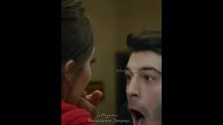 hayat bite murat finger   hande erçel burak deniz  hayat murat funny scene  ask laftan anlamaz