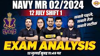 NAVY MR 022024  12 JULY SHIFT 1  EXAM ANALYSIS  BY DEFENCE TEAM
