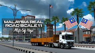 ETS2 Map Malaysia 1.43 Kota Tinggi to Sri Saujana  Map M.R.R by Yogi  Malaysia Real Road  1.43