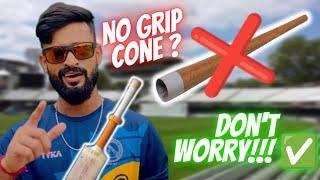 How to Put Grip on Bat WITHOUT using a Grip CONE  Bina GripperCone ke GRIP Kaise Lagaye?