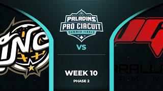 PALADINS Pro Circuit InControl Nation vs Parallax Gaming Phase 2 Week 10