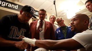 Freddie Roach Questions Mayweathers Hand Wraps  INSIDE MAYWEATHER VS. PACQUIAO Epilogue Preview