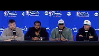 Dallas Mavs Postgame Interviews NBA Finals Game 2 vs Celtics Luka Doncic Kyrie Irving More