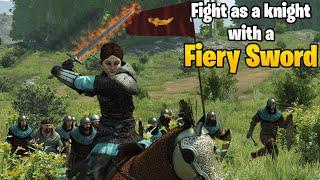 Fight with a FLAMING SWORD as a knight for glory in Bannerlord