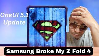 Galaxy Z Fold 4 OneUI 5.1 Update  Houston We Have A Problem  