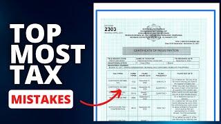 Top 5 Most Common TAX Mistakes of Taxpayers And how to solve them 