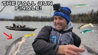 WATCH me CATCH 55 STRIPED BASS The Fall Run FINALE 2023