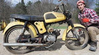 1967 Yamaha Motorcycle Sat 40+ Years In A Barn Untouched Saved From The Scrap Yard