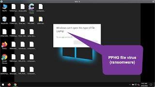 Pphg ransomware .pphg file virus removal & decryption.
