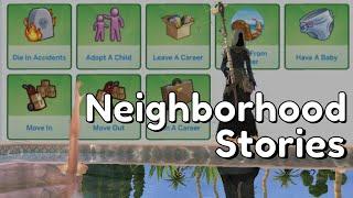 What happens when you leave Neighborhood Stories running for a month ️  The Sims 4