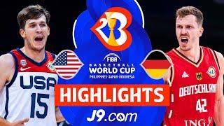 Germany  stun USA  to go to the World Cup Final  Semi-Finals  J9 Highlights  #FIBAWC 2023
