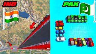 GTA 5 INDIA VS PAKISTAN VS BANGLADESH CARS SUPER SKY JUMPING CHALLENGE  Gta 5 Gameplay