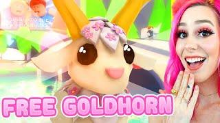 How to get a FREE GOLDHORN In Roblox Adopt Me Roblox Mythic Egg Update