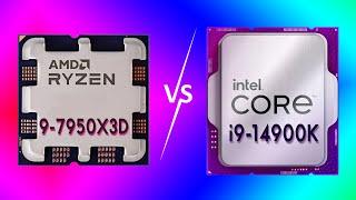 AMD Ryzen 9 7950X3D vs Intel Core i9 14900K whats better?