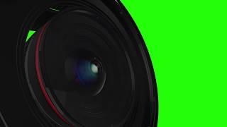 camera lens animated 1080p green screen royalty free