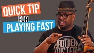 Quick Tip for Playing Fast - Christian McBride  2 Minute Jazz