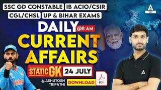 24 July Current Affairs 2024  Current Affairs Today  GK Question & Answer by Ashutosh Tripathi