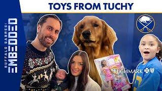 BEST. PRESENT. EVER.  Alex And Kylie Tuch Welcome Son Run Toy Drive  Buffalo Sabres Embedded