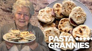90 year old Renata makes flatbreads called crescentine  Pasta Grannies