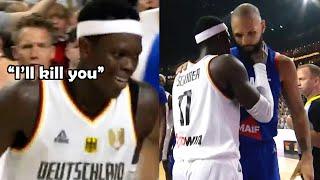 Dennis Schroder LEAKED Video Evan Fournier Choking Him For Touching His Jersey