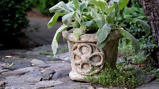 Clever Garden Landscape DIY Aged Cement Pot