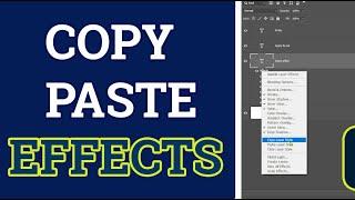 How to Copy the Effects From a Layer to Another Layer - Adobe Photoshop  #photoshop #tutorial