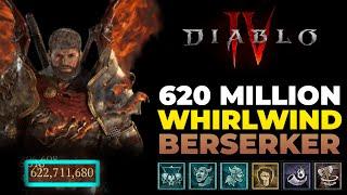 620+ MILLION HIGHEST Whirlwind Barbarian ENDGAME Build Season 5 - Diablo 4