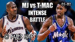 Michael Jordan vs Tracy McGrady Highlights Wizards vs Magic 2001.12.01-41pt Instense Face Off