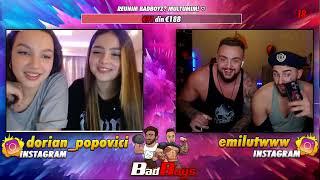 Dorian Popovici FUNNY MOMENTS  @DorianPopovici   Caterinca pe OME TV @EmilBadarau  #173