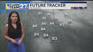 Rain and storm timing for this afternoonevening