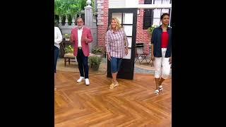 QVC model Sarah looking good in jeans 0