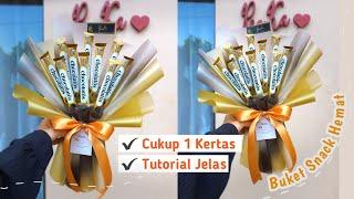 Buket Chocolatos Pakai 1 Cello   Buket Snack Hemat Kertas