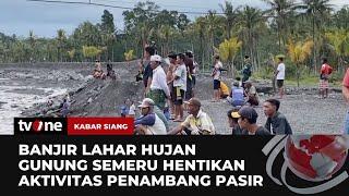 Banjir Lahar Hujan Gunung Semeru Mengalir Deras di Sungai Leprak  Kabar Siang tvOne