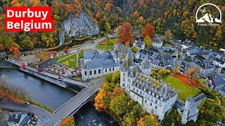 Durbuy Belgium  4k  2021  Ardennes in Autumn  Drone DJI Mini 2