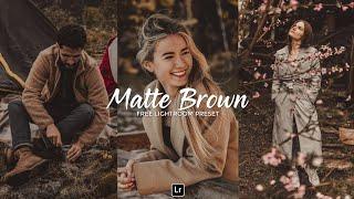 Matte Brown Preset  Lightroom Mobile Preset Free DNG  lightroom tutorial  lightroom presets