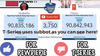 T-series overtakes pewdiepie