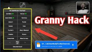 Granny Hack - Mod Apk - MOD MENU direct download MEDIAFIRE