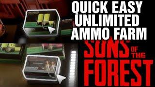 SONS OF THE FOREST How To Quickly Farm Unlimited Ammo 