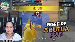 ABUELA JUGANDO FREE FIRE EN PVP ¿GANA? SOLO HEADSHOT