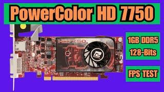 PowerColor HD 7750 1GB GDDR5 128Bit Graphics Card FPS Benchmark Test 2024