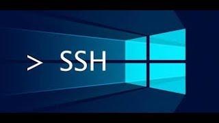 Install openSSH server on Windows 10
