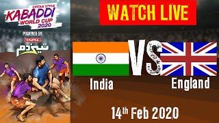 Kabaddi World Cup 2020 Live - India vs England - 14 Feb - Match 16  BSports