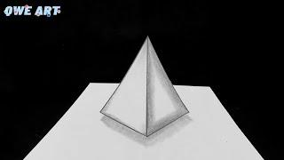 3D Pyramid  Optical illusion Drawing